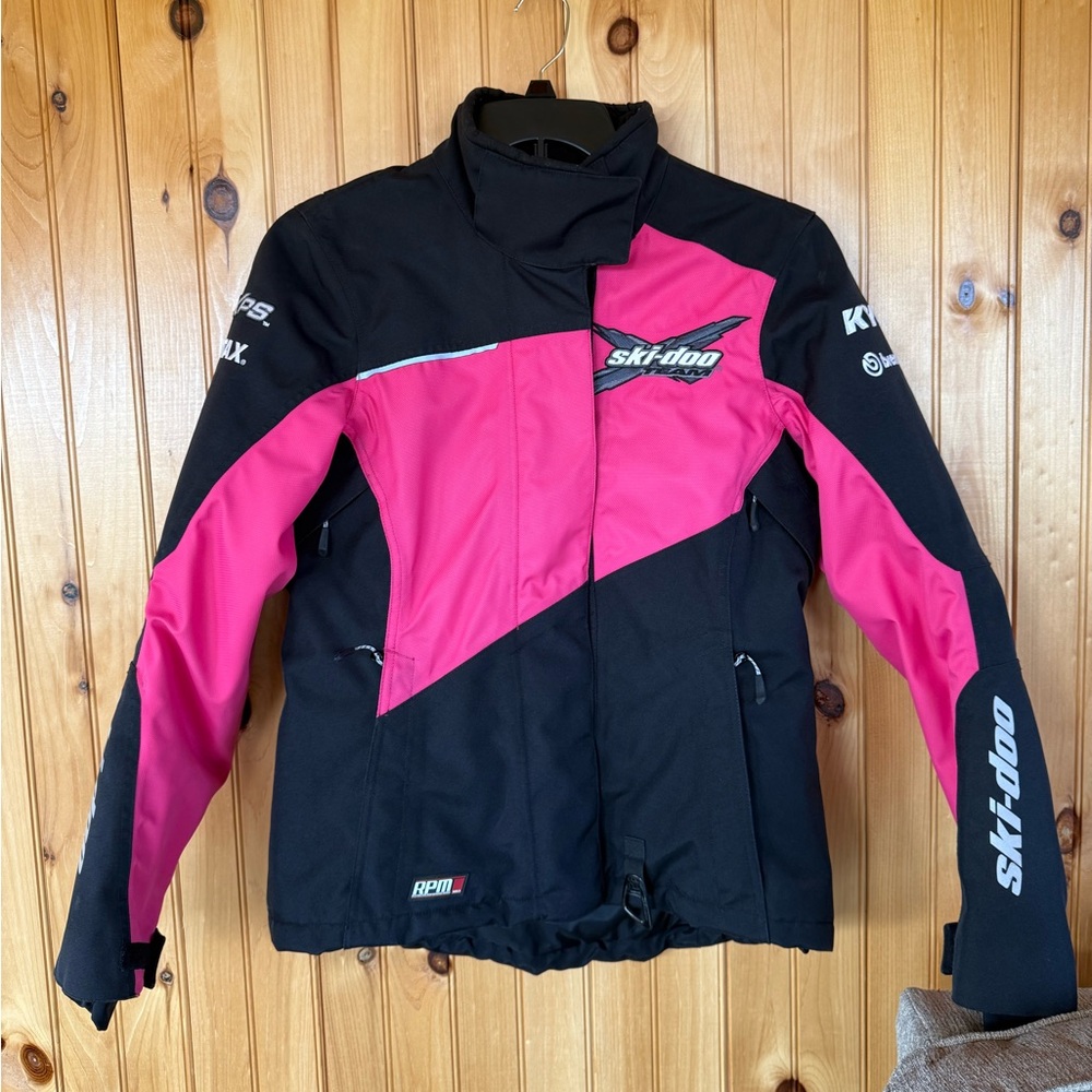 Women's Skidoo Black and Pink snowmobile Jacket